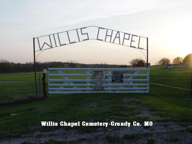 Willis Chapel Cemetery Entrance